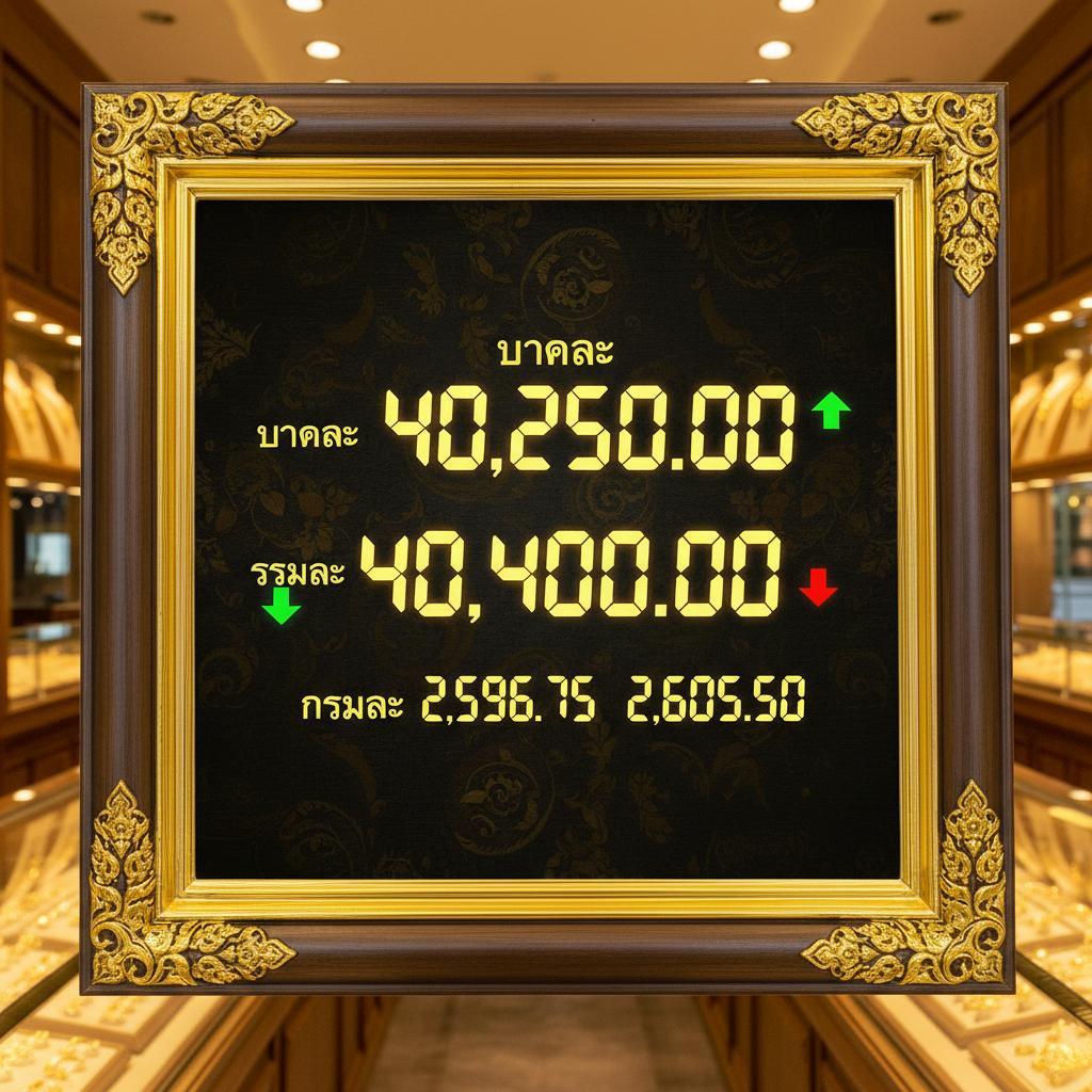 ราคาทองวันนี้เป็นยังไงบ้าง?