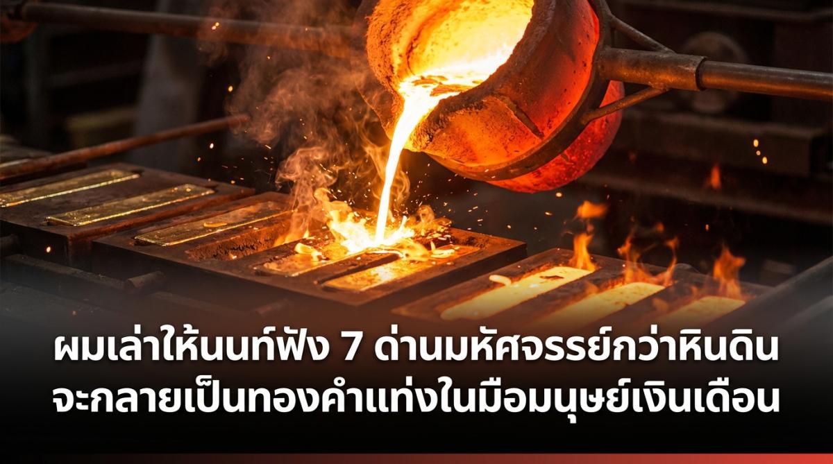 ผมเล่าให้นนท์ฟัง 7 ด่านมหัศจรรย์กว่าหินดินจะกลายเป็นทองคำแท่งในมือมนุษย์เงินเดือน