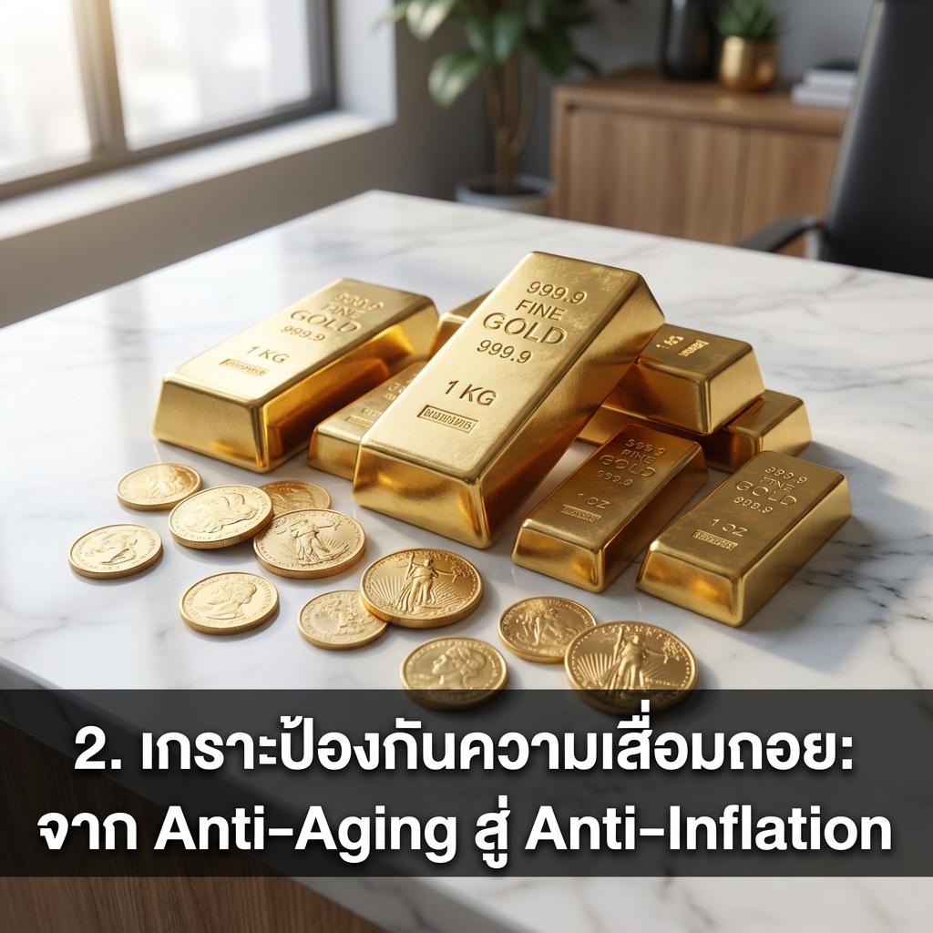 2. เกราะป้องกันความเสื่อมถอย: จาก Anti-Aging สู่ Anti-Inflation