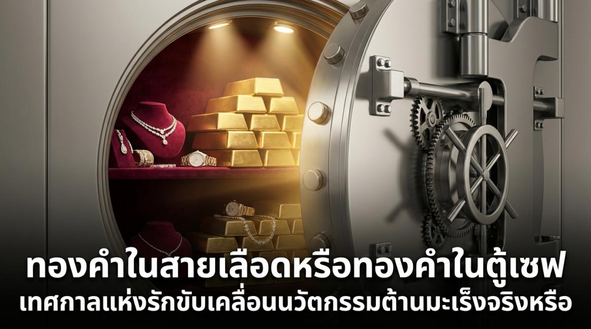 ทองคำในสายเลือดหรือทองคำในตู้เซฟ เทศกาลแห่งรักขับเคลื่อนนวัตกรรมต้านมะเร็งจริงหรือ