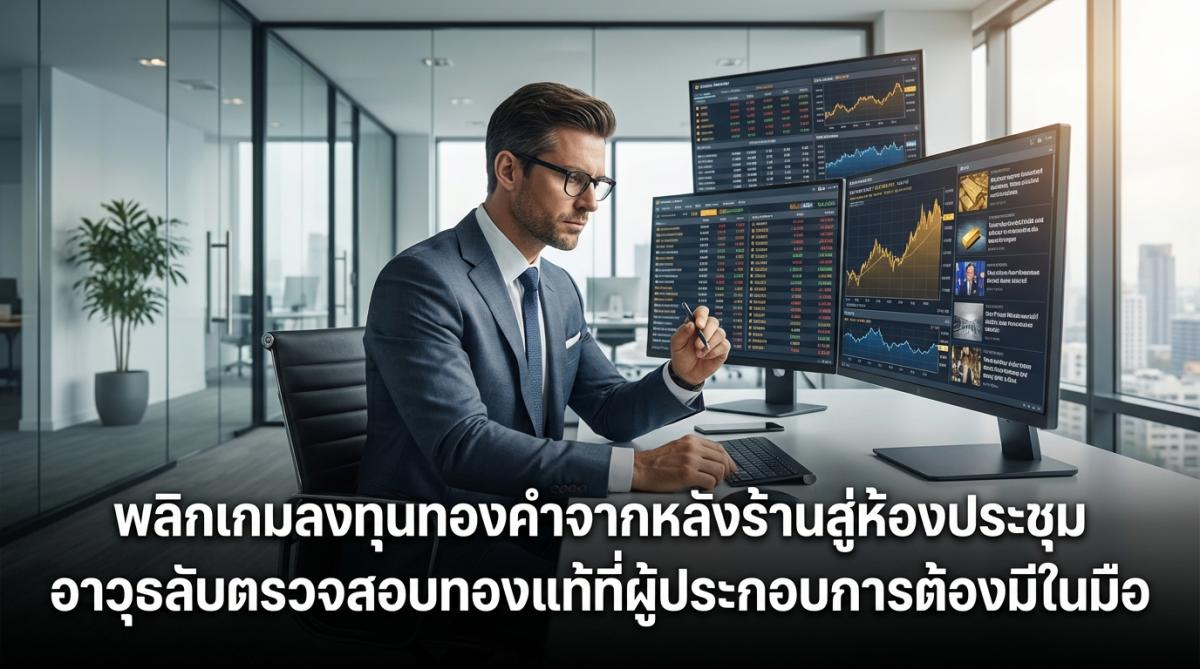 พลิกเกมลงทุนทองคำจากหลังร้านสู่ห้องประชุม อาวุธลับตรวจสอบทองแท้ที่ผู้ประกอบการต้องมีในมือ