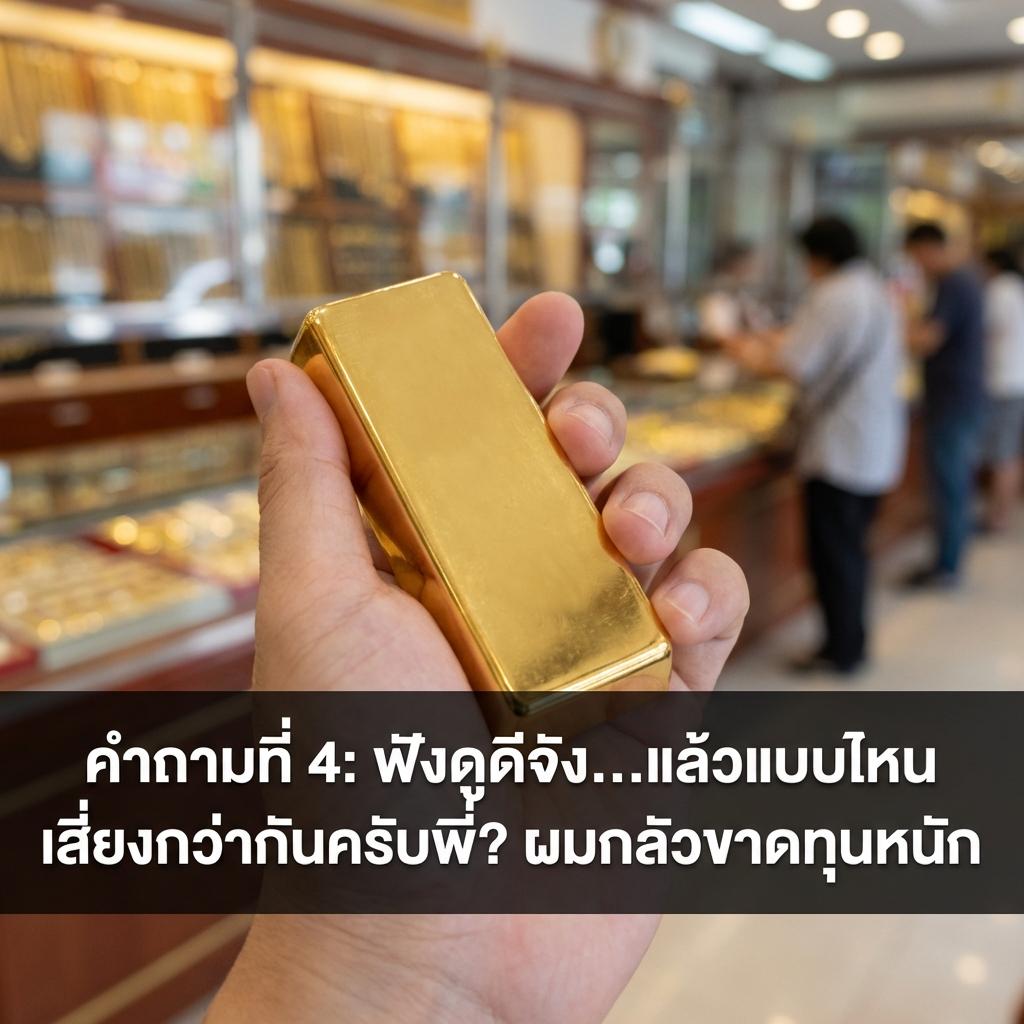 คำถามที่ 4: ฟังดูดีจัง...แล้วแบบไหนเสี่ยงกว่ากันครับพี่? ผมกลัวขาดทุนหนัก
