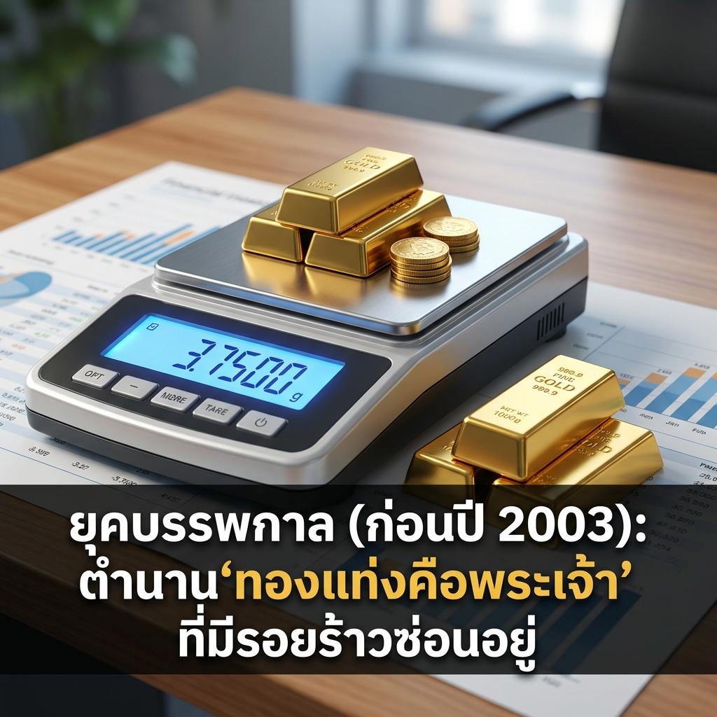 ยุคบรรพกาล (ก่อนปี 2003): ตำนาน 'ทองแท่งคือพระเจ้า' ที่มีรอยร้าวซ่อนอยู่
