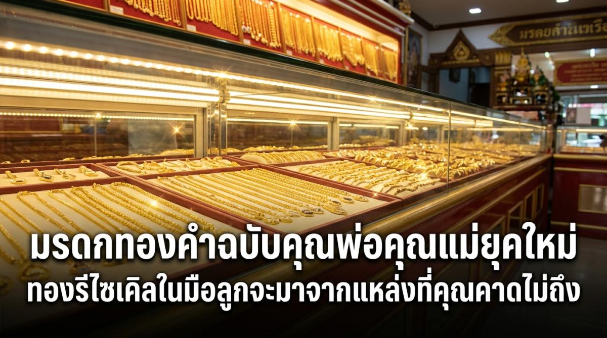 มรดกทองคำฉบับคุณพ่อคุณแม่ยุคใหม่ ทองรีไซเคิลในมือลูกจะมาจากแหล่งที่คุณคาดไม่ถึง