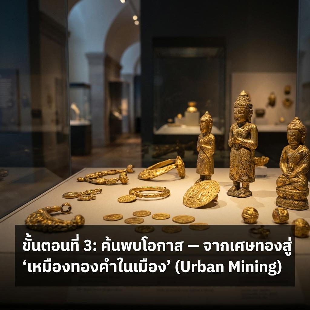 ขั้นตอนที่ 3: ค้นพบโอกาส — จากเศษทองสู่ ‘เหมืองทองคำในเมือง’ (Urban Mining)