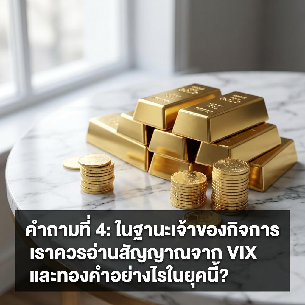 คำถามที่ 4: ในฐานะเจ้าของกิจการ เราควรอ่านสัญญาณจาก VIX และทองคำอย่างไรในยุคนี้?