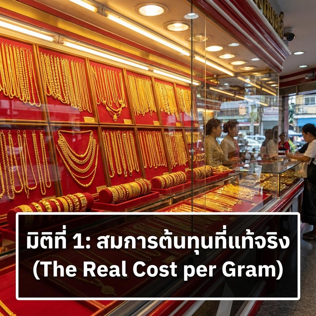 มิติที่ 1: สมการต้นทุนที่แท้จริง (The Real Cost per Gram)