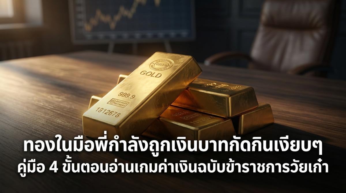 ทองในมือพี่กำลังถูกเงินบาทกัดกินเงียบๆ คู่มือ 4 ขั้นตอนอ่านเกมค่าเงินฉบับข้าราชการวัยเก๋า