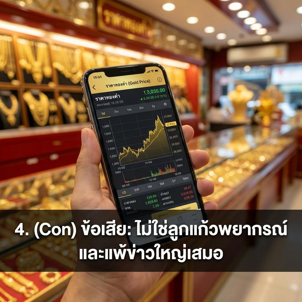 4. (Con) ข้อเสีย: ไม่ใช่ลูกแก้วพยากรณ์ และแพ้ข่าวใหญ่เสมอ