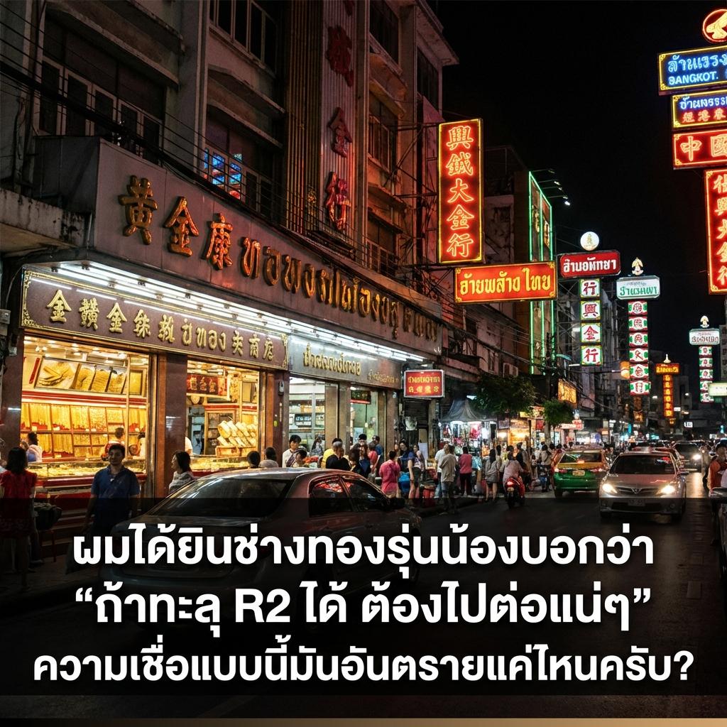 ผมได้ยินช่างทองรุ่นน้องบอกว่า 'ถ้าทะลุ R2 ได้ ต้องไปต่อแน่ๆ' ความเชื่อแบบนี้มันอันตรายแค่ไหนครับ?