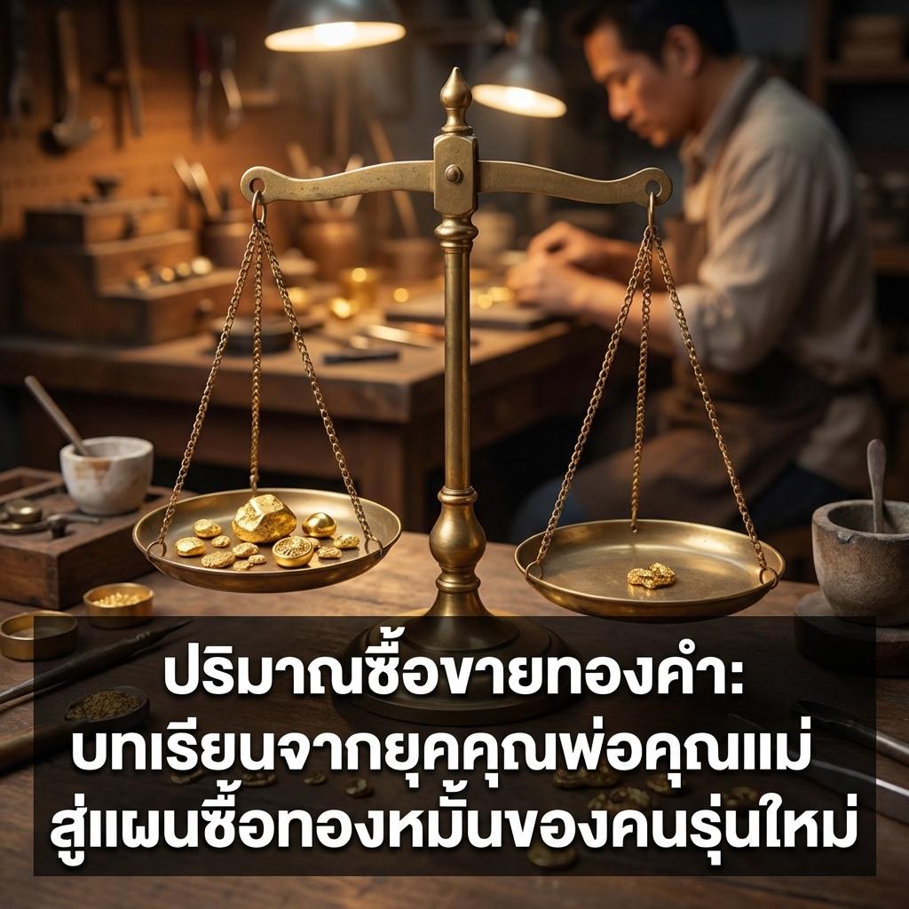 ปริมาณซื้อขายทองคำ: บทเรียนจากยุคคุณพ่อคุณแม่สู่แผนซื้อทองหมั้นของคนรุ่นใหม่