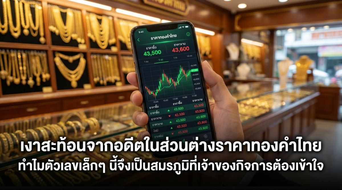 เงาสะท้อนจากอดีตในส่วนต่างราคาทองคำไทย ทำไมตัวเลขเล็กๆ นี้จึงเป็นสมรภูมิที่เจ้าของกิจการต้องเข้าใจ