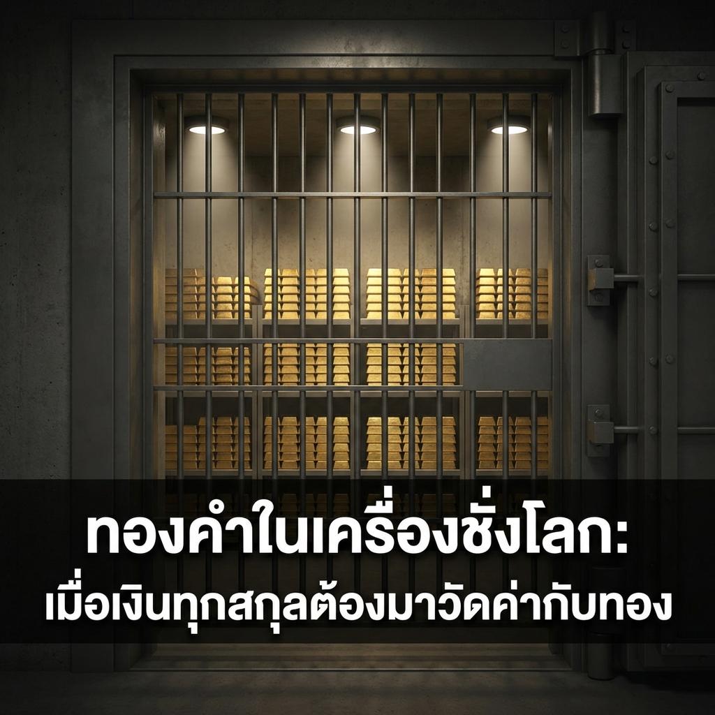 ทองคำในเครื่องชั่งโลก: เมื่อเงินทุกสกุลต้องมาวัดค่ากับทอง