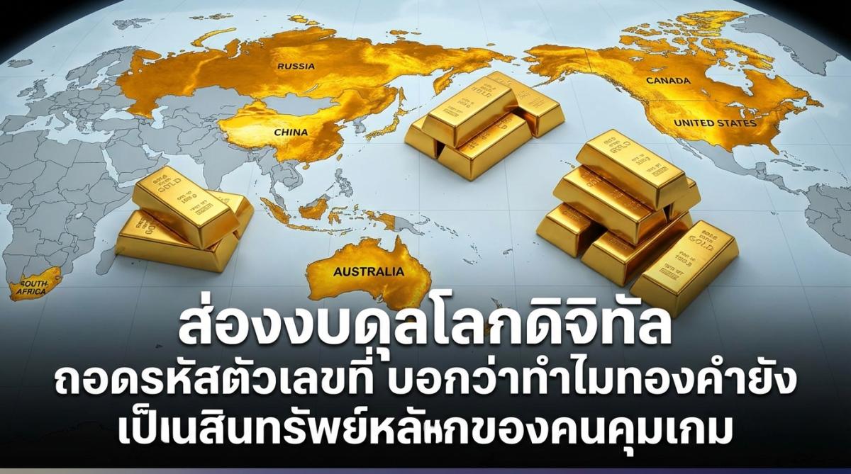ส่องงบดุลโลกดิจิทัล ถอดรหัสตัวเลขที่บอกว่าทำไมทองคำยังเป็นสินทรัพย์หลักของคนคุมเกม