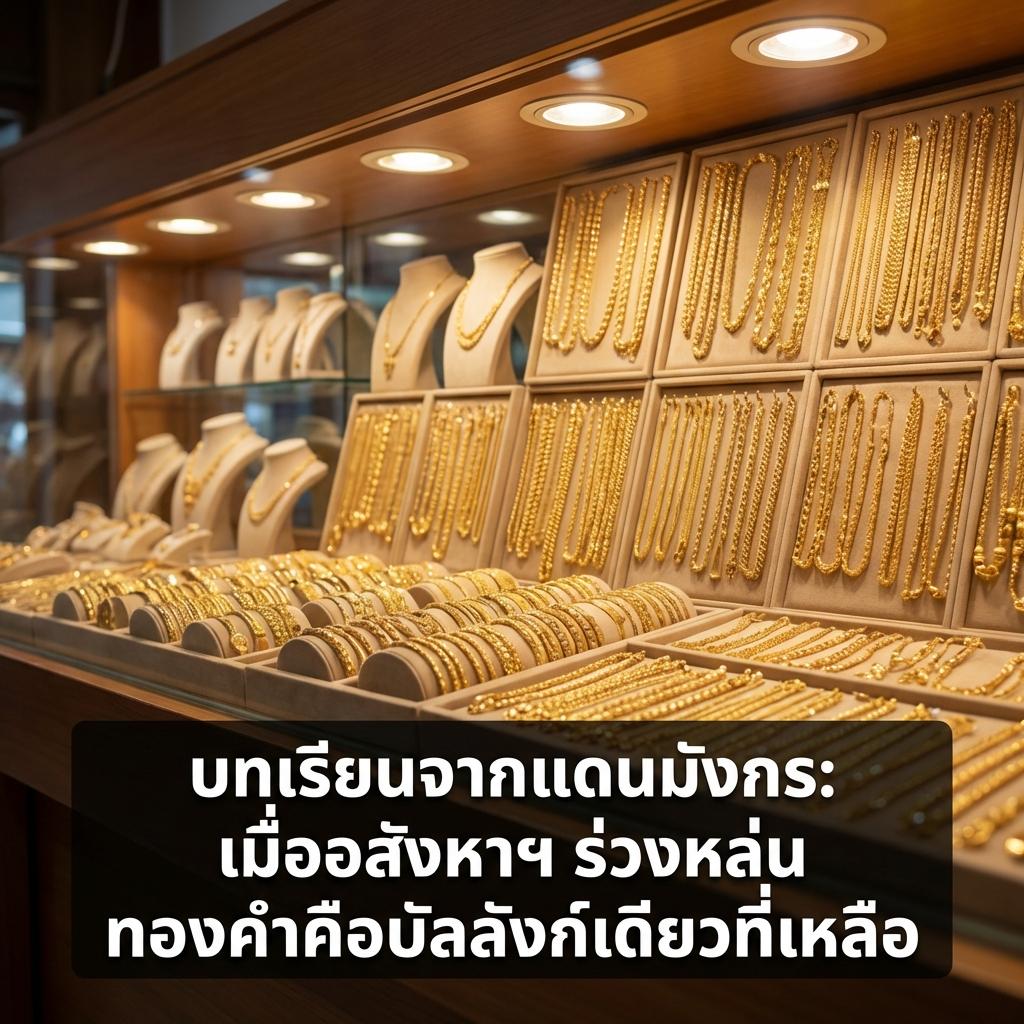บทเรียนจากแดนมังกร: เมื่ออสังหาฯ ร่วงหล่น ทองคำคือบัลลังก์เดียวที่เหลือ